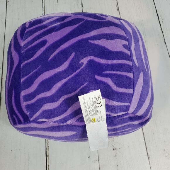 Squishmallow Stackable 8" Tazik the Purple Monkey Zebra Striped Pillow New - Picture 7 of 12